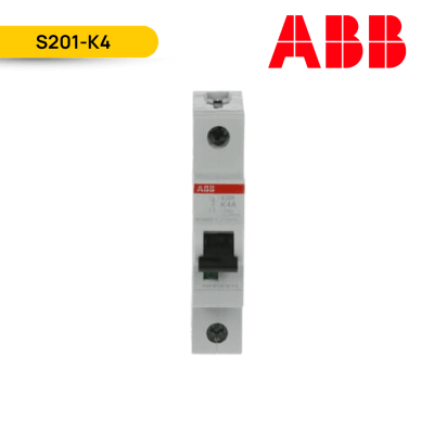 INTERRUPTOR (P/RIEL) 1x4A 400V 10KA; S201-K4; ABB1
