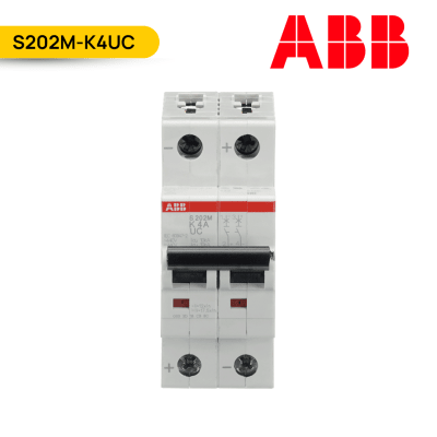 INTERRUPTOR (P/RIEL) 2X4A. DC 440V AC 400V 10kA; S202M-K4UC; ABB1