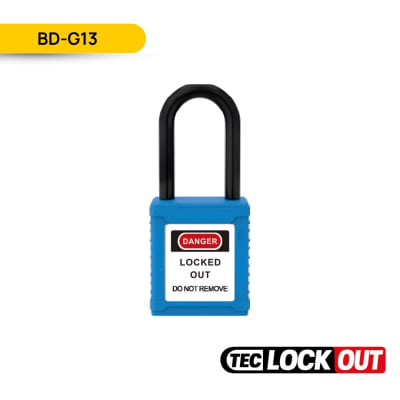 CANDADO DE SEGURIDAD AISLADO 38MM, COLOR AZUL, BD-G13; TEC LOCKOUT1