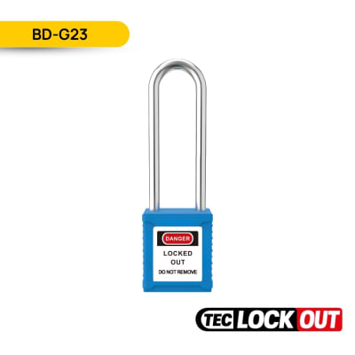 CANDADO DE SEGURIDAD NO AISLADO  76MM, COLOR AZUL, BD-G23; TEC LOCKOUT1