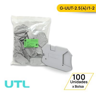 TAPA FINAL PARA BORNERA INTERRUMPIBLE G-UUT-2.5(4)/1-2 - 100 UNIDADES1