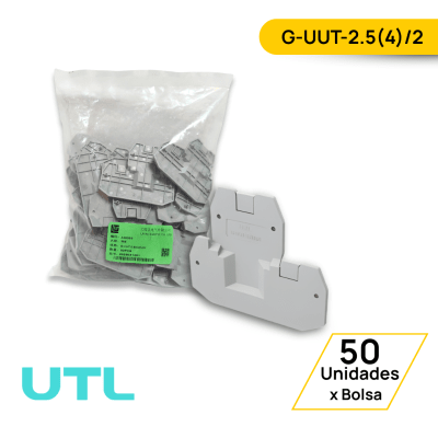 TAPA FINAL PARA BORNERA DE PASO G-UUT-2.5(4)/2 - 50 UNIDADES1
