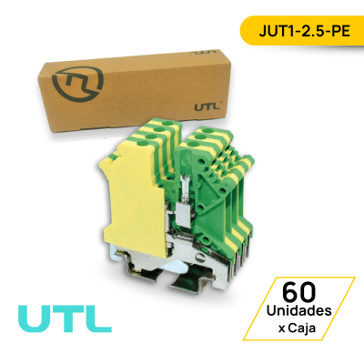 BORNERA DE TIERRA JUT1-2.5-PE - 60 UNIDADES1