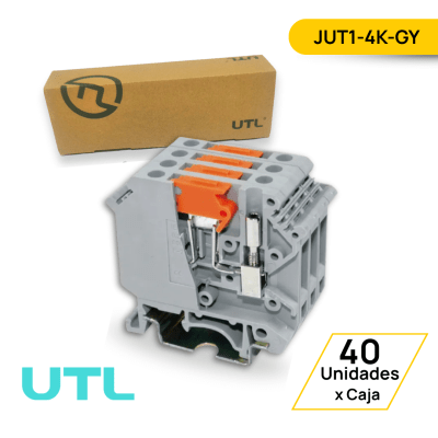 BORNERA INTERRUMPIBLE P/CUCHILLA JUT1-4K-GY - 40 UNIDADES1