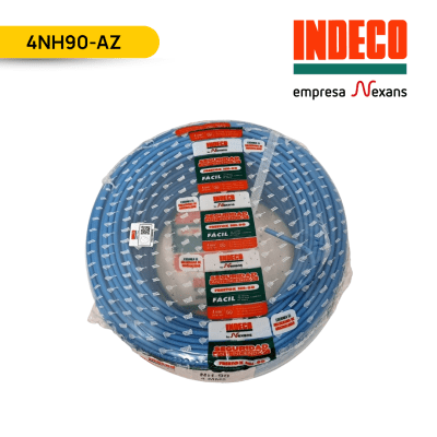 CONDUCTOR ELECTRICO 750V LIBRE HALOGENO 4MM2 AZUL NH90; INDECO1