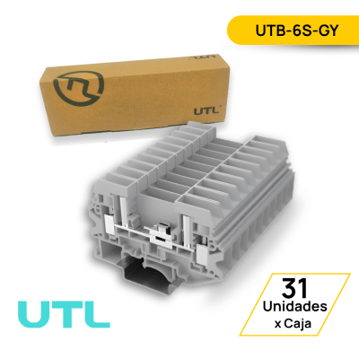BORNERA INTERRUMPIBLE PARA MEDICIONES UTB-6S-GY - 31 UNIDADES1