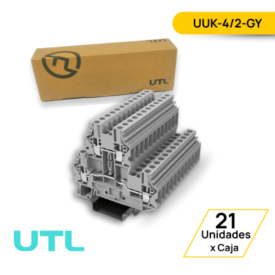 BORNERA DE PASO DOBLE PISO INDEPENDIENTE UUK-4/2-GY - 21 UNIDADES1