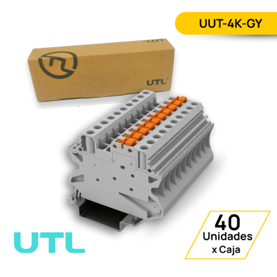 BORNERA INTERRUMPIBLE P/CUCHILLA UUT-4K-GY - 40 UNIDADES1