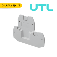 TAPA FINAL PARA BORNERA DE PASO DOBLE PISO, G-UUT-2.5(4)/2; UTL