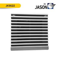 REJILLA CON FILTRO PARA TABLEROS 148X148MM RAL 7035, JK6622; JASON FAN