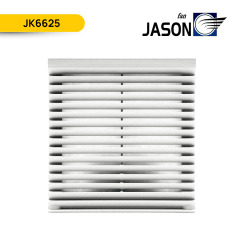 REJILLA CON FILTRO PARA TABLEROS 255X255MM RAL 7035, JK6625; JASON FAN