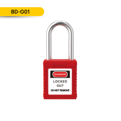 CANDADO DE SEGURIDAD NO AISLADO 38MM, COLOR ROJO, BD-G01; TEC LOCKOUT