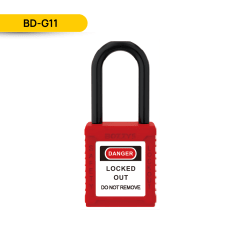 CANDADO DE SEGURIDAD AISLADO 38MM, COLOR ROJO, BD-G11; TEC LOCKOUT