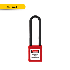 CANDADO DE SEGURIDAD AISLADO 76MM, COLOR ROJO, BD-G31; TEC LOCKOUT