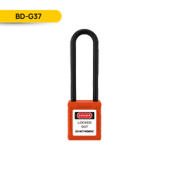 CANDADO DE SEGURIDAD AISLADO 76MM, COLOR ANARANJADO, BD-G37; TEC LOCKOUT