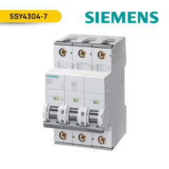 INTERRUPTOR (P/RIEL) 3X4A. 10KA/400VAC; 5SY4304-7; SIEMENS