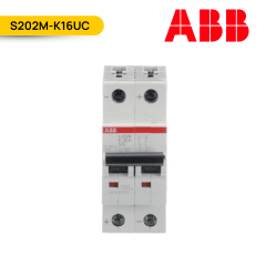 INTERRUPTOR (P/RIEL) 2X16A. DC 440V AC 400V 10kA; S202M-K16UC; ABB