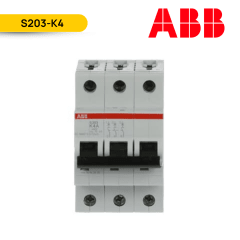INTERRUPTOR (P/RIEL) 3X4A 400V 10kA; S203-K4; ABB