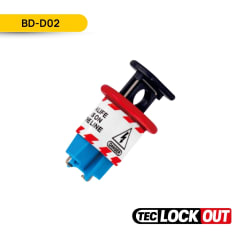 BLOQUEO PARA INTERRUPTOR TERMOMAGNETICO DE SEGURIDAD AZUL, BD-D02; TEC LOCKOUT