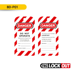TARJETA DE BLOQUEO DE SEGURIDAD; TEC LOCKOUT