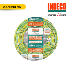 CONDUCTOR ELECTRICO 750V LIBRE HALOGENO 2.5MM2 VERDE/AMARILLO FREETOX-PC NH90; INDECO