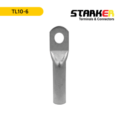 TERMINALES COBRE ESTAÑADO CAÑON LARGO DE 8AWG, OJAL ; TL10-6; STARKER