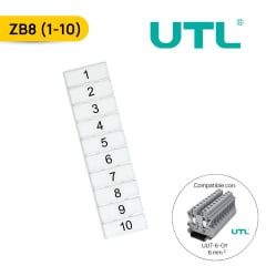 NUMERADOR PARA BORNERA ZB8, VERTICAL; UTL