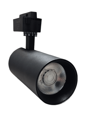 Foco Riel 20W 3000K Negro1