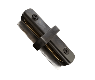 Unión Riel 1F Negro 2 salidas 