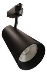 Foco Riel Monofásico 15W 3000K Negro