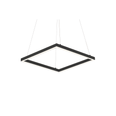 Lámpara Marco Colgante 1x1m 24V 80W 3000K Negro