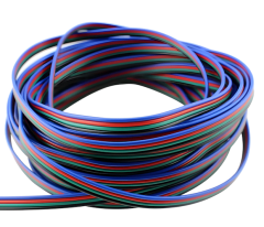 Cable RGB+4x22AWG 0.8mm 12-24V 100mt