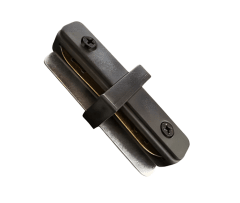 Unión Riel 1F Negro 2 salidas 