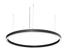 Lámpara Aro Colgante 120x6x5cm Aluminio Negro