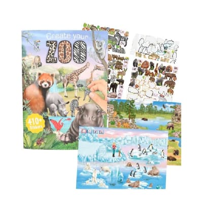 Libro de sticker crea tu Zoo1