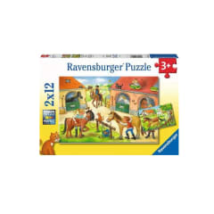 Puzzles 2 x 12 Diversión en la Hípica