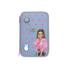 Estuche triple con pines de silicona top model