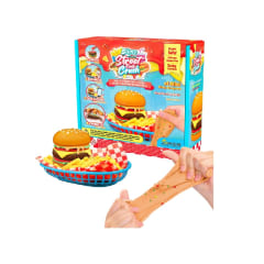 Slime de comida callejera -  Hamburguesa con papas fritas