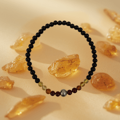 PULSERA CALMA Y PROTECCION (AMBAR)