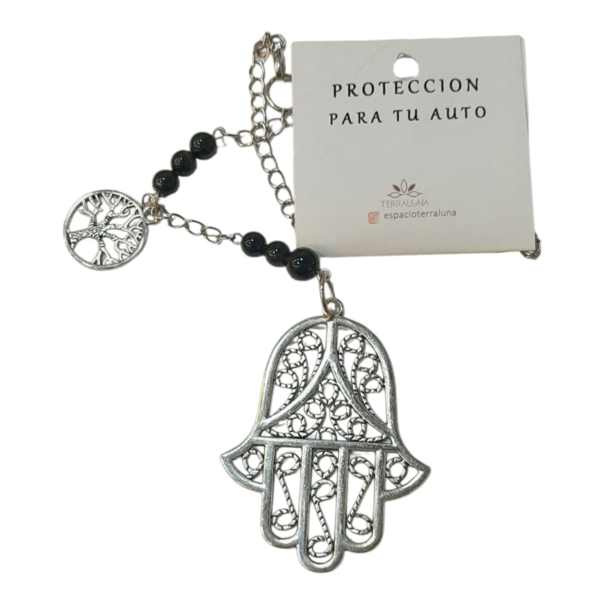 Amuleto para Auto Mano de Fátima & Árbol de la Vida2