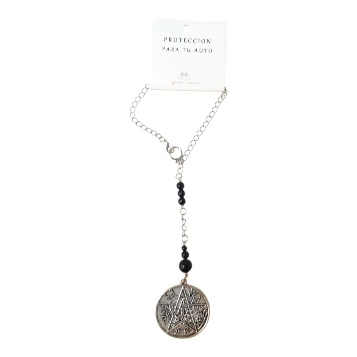 Amuleto para Auto Tetragramatón & Ónix Negro1