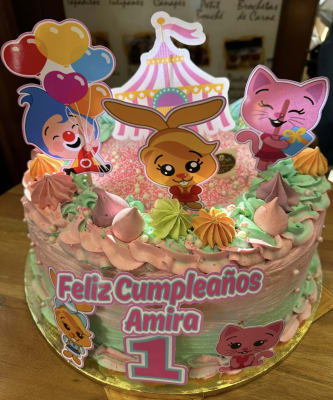Torta Temática Payaso Plim Plim & Sus Amigos