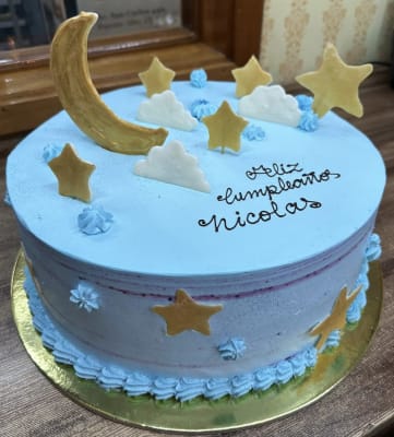 Torta Temática Luna & Estrellas