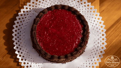 Torta Panqueque Frambuesa Chocolate Sin Azúcar