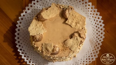 Torta Hojarasca Manjar Nuez Sin Azúcar