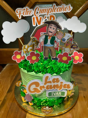 Tortas temática la granja de Zenón