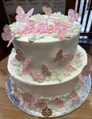 Torta Bautizo Mariposas