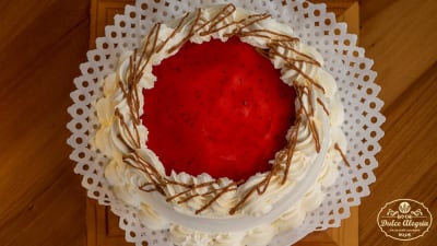 Torta Bizcocho Frambuesa Sin Azúcar