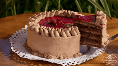 Torta Panqueque Chantilly Chocolate Frambuesa