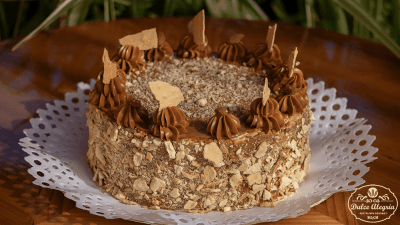 Torta Hojarasca Manjar Almendra